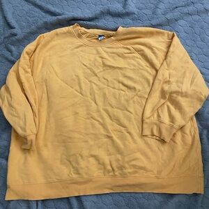 Old Navy Women's Mustard Crewneck Sweater